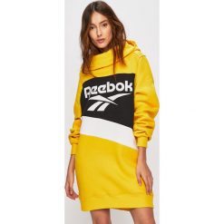 Reebok Classic - Sukienka. Żółte sukienki damskie Reebok Classic, m, bez wzorów, z bawełny, casualowe, bez kołnierzyka, bez ramiączek. Za 249.90 zł.