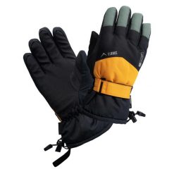 Rękawice Narciarskie Dla Chłopca Logo Akemi. Czarne buty zimowe chłopięce ELBRUS, bez wzorów, bez zapięcia. Za 144.99 zł.