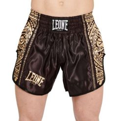 Spodenki treningowe męskie LEONE 1947 Haka Kick. Czarne krótkie spodenki sportowe męskie LEONE 1947, m, bez wzorów. Za 199.99 zł.