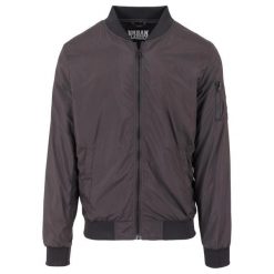 Męska Lekka Kurtka Bomberka. Czarne kurtki męskie Urban Classics, m, bez wzorów, trekkingowe. Za 170.99 zł.