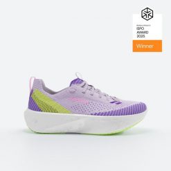 Buty do biegania damskie Kiprun KipX. Fioletowe obuwie sportowe damskie KIPRUN, bez wzorów, do biegania. W wyprzedaży za 299.99 zł.
