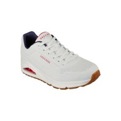 Buty sportowe Sneakersy męskie, Skechers Uno-Stand On Air. Białe buty sportowe męskie Skechers, z gumy, bez zapięcia, trekkingowe. Za 415.00 zł.