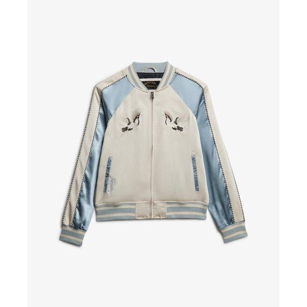 Kurtka damska Superdry Suikajan. Niebieskie kurtki damskie Superdry., xl, bez wzorów, bez kaptura. Za 574.70 zł.