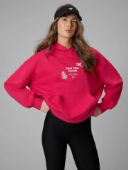 Bluza dresowa loose z kapturem damska 4F 4FRSS26TSWSF2836. Brązowe bluzy damskie 4f, s, bez wzorów, z bawełny, z kapturem. Za 149.99 zł.