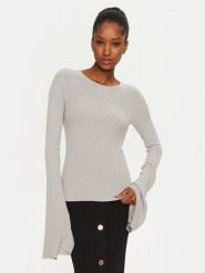 Kontatto Sweter 3M0116N AI253M01 Szary Slim Fit. Szare swetry damskie Kontatto, m, bez wzorów, z syntetyku, bez kołnierzyka, bez ramiączek, bez kaptura. Za 239.99 zł.