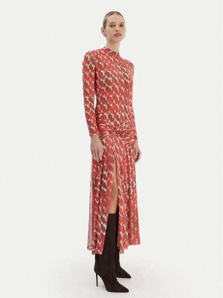 Bardot Sukienka codzienna Lea 58853DB9 Czerwony Slim Fit. Czerwone sukienki damskie Bardot, na co dzień, xs, bez wzorów, z syntetyku, bez kołnierzyka, bez ramiączek, proste. Za 559.99 zł.