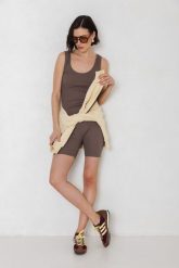 TOP PAM KAKAO L - Flawless. T-shirty damskie Flawless, l, bez wzorów, z bawełny, klasyczne, bez kołnierzyka. Za 143.65 zł.