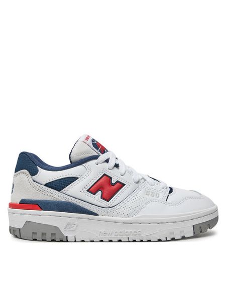 New Balance Sneakersy GSB550ED Biały. Białe buty sportowe chłopięce New Balance, bez wzorów, ze skóry, bez zapięcia. Za 249.99 zł.