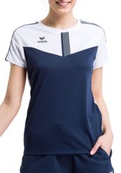 Koszulka damska Erima Squad. Białe koszulki sportowe damskie Erima, bez wzorów, z dzianiny, bez kołnierzyka, bez ramiączek, na fitness i siłownię. Za 82.50 zł.