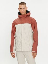 Columbia Kurtka przeciwdeszczowa Pouring Adventure™ II 1760061 Beżowy Regular Fit. Brązowe kurtki męskie Columbia, m, bez wzorów, z syntetyku, outdoorowe. Za 259.99 zł.