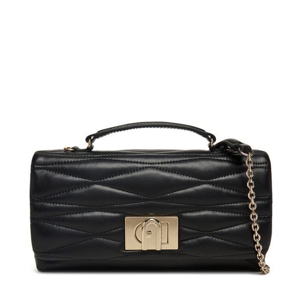 Torebka Furla. Czarne torebki do ręki damskie Furla, bez wzorów, klasyczne, bez dodatków. Za 1,369.00 zł.