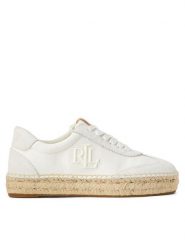 LAUREN RALPH LAUREN Espadryle Luize 802959230001 Biały. Białe espadryle damskie Lauren Ralph Lauren, bez wzorów, z materiału, bez obcasa, bez zapięcia. Za 489.99 zł.