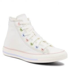 Buty do chodzenia damskie Converse Chuck Taylor All Star Lift. Białe obuwie sportowe damskie Converse, bez wzorów, z materiału, trekkingowe. W wyprzedaży za 262.75 zł.