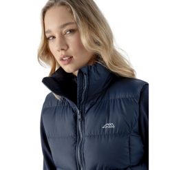 Damska kamizelka do jazdy konnej Equiline Eqvartek. Niebieskie kurtki damskie EQODE BY EQUILINE, bez wzorów, z puchu, bez kaptura. Za 488.00 zł.