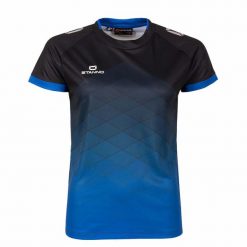 Damski jersey Stanno Altius. Czarne koszulki sportowe damskie STANNO, bez wzorów, z jersey, bez kołnierzyka, bez ramiączek, na fitness i siłownię. Za 199.50 zł.