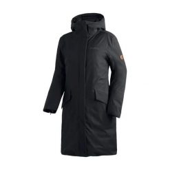 Płaszcz damski Maier Sports Alberte 2.0. Czarne płaszcze damskie Maier Sports, na zimę, bez wzorów, z materiału, długie, bez kaptura. Za 1,375.75 zł.