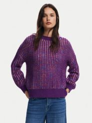 Desigual Sweter Whitehorse 24WWJF34 Fioletowy Regular Fit. Fioletowe swetry damskie Desigual, l, bez wzorów, z syntetyku, bez kołnierzyka, bez ramiączek, bez kaptura. Za 379.99 zł.