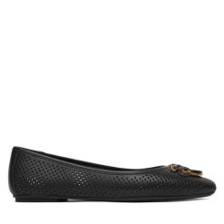 Baleriny PINKO. Czarne baleriny damskie Pinko, bez wzorów, bez obcasa. Za 919.99 zł.