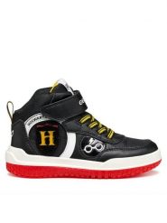Geox Sneakersy J Buzzerlight J56MCD 054FU C0048 M Czarny. Czarne buty sportowe chłopięce Geox, bez wzorów, ze skóry, bez zapięcia. Za 209.99 zł.