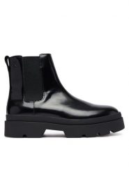 Calvin Klein Sztyblety Lugged Chelsea Boot Matt Lth HM0HM02445 Czarny. Czarne botki męskie Calvin Klein, bez wzorów, ze skóry, bez zapięcia. Za 749.99 zł.
