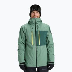 Kurtka snowboardowa męska Quiksilver Sycamore Solid 20K. Zielone kurtki snowboardowe męskie Quiksilver, l, bez wzorów, z materiału, snowboardowy. Za 749.99 zł.