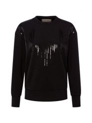 MOS MOSH Bluza - MMNeve Kobiety Sztuczne włókno czarny, S. Czarne bluzy damskie Mos Mosh, s, bez wzorów, z wiskozy, bez kaptura. Za 329.95 zł.