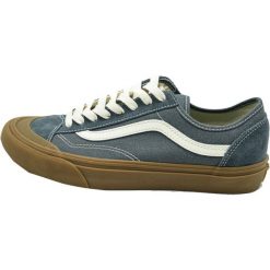 Trampki męskie Vans Style 136 Decon VR3. Niebieskie trampki męskie Vans, bez wzorów, z materiału, bez zapięcia. Za 390.00 zł.