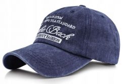 Bawełniana Bejsbolówka (Czapka z Daszkiem) - Pako Jeans - Vintage, Granat. Niebieskie czapki i kapelusze męskie Pako Jeans, bez wzorów, z bawełny, vintage. Za 55.00 zł.