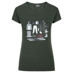 Damska koszulka Kilpi TORNES-W. Zielone t-shirty damskie Kilpi, bez wzorów, z materiału, bez kołnierzyka. Za 70.90 zł.