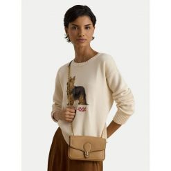 Torebka LAUREN RALPH LAUREN. Brązowe torebki do ręki damskie Lauren Ralph Lauren, bez wzorów, wizytowe, bez dodatków. Za 1,199.00 zł.
