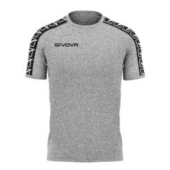 Givova jasnoszare bawełniane t-shirt dla mężczyzn. Szare koszulki sportowe męskie Givova, m, bez wzorów, z bawełny, eleganckie, bez kołnierzyka. Za 163.99 zł.
