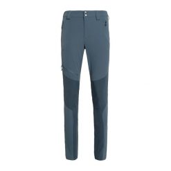 Spodnie softshell damskie Rab Torque Mountain. Niebieskie spodnie sportowe damskie RAB, bez wzorów, z softshellu, trekkingowe. Za 459.99 zł.
