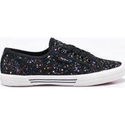 Pepe Jeans - Tenisówki. Szare trampki i tenisówki damskie Pepe Jeans, z jeansu. W wyprzedaży za 179.90 zł.