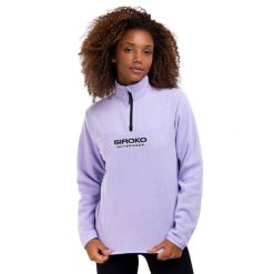 Bluza z grubego polaru do sportów zimowych damska Aurora-W. Niebieskie bluzy damskie SIROKO, na zimę, xl, bez wzorów, z polaru, bez kaptura. W wyprzedaży za 152.00 zł.
