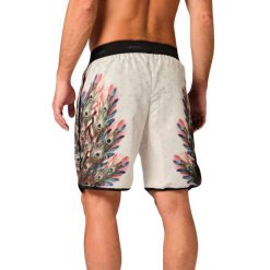 Szorty Star Beach Wear Peacock. Brązowe krótkie spodenki sportowe męskie STAR, l, bez wzorów, z materiału, do siatkówki. Za 285.00 zł.