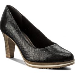Półbuty TAMARIS - 1-22433-20 Black Struct 006. Czarne półbuty damskie Tamaris, z materiału, eleganckie. W wyprzedaży za 189.00 zł.