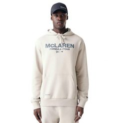 Oversize bluza z kapturem McLaren Racing. Brązowe bluzy męskie New Era, m, bez wzorów, z kapturem. Za 400.50 zł.