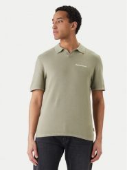 Jack & Jones Polo Norrebro 12297926 Zielony Relaxed Fit. Zielone koszulki polo męskie Jack & Jones, m, bez wzorów, z bawełny, bez ramiączek. Za 149.99 zł.