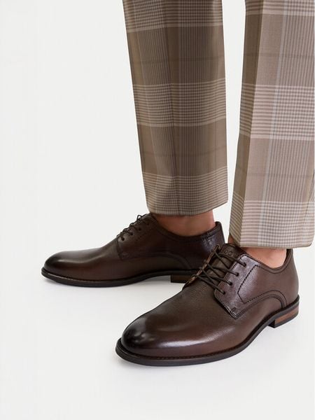 Lasocki Półbuty CEO-WIZARD-02 MI08 Brązowy ciemny. Brązowe eleganckie półbuty Lasocki, wizytowe, bez zapięcia. Za 279.99 zł.