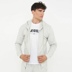 Szara bluza z kapturem ZIPPY z bawełny. Szare bluzy męskie Legea, m, bez wzorów, z bawełny, z kapturem. Za 108.00 zł.