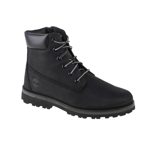 Trapery chłopięce, Timberland Courma 6 IN Side Zip Boot Jr. Białe buty sportowe chłopięce Timberland, bez wzorów, bez zapięcia, trekkingowe. Za 425.55 zł.