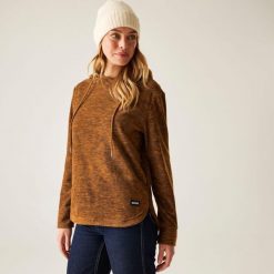 Bluza damska z kapturem Mayse. Brązowe bluzy damskie Regatta, bez wzorów, z bawełny, z kapturem. Za 176.00 zł.