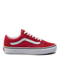 Vans. Czerwone trampki i tenisówki damskie Vans, bez wzorów, bez zapięcia. Za 219.99 zł.