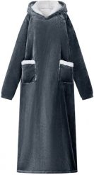 VidaXL Bluza-koc Granatowy xl fleece i flanela. Niebieskie bluzy damskie vidaXL, xl, bez wzorów, bez kaptura. Za 179.99 zł.