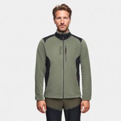Bluza polarowa turystyczna męska Alpinus Caen II 100. Czarne bluzy męskie Alpinus, m, bez wzorów, z polaru, bez kaptura. Za 349.00 zł.