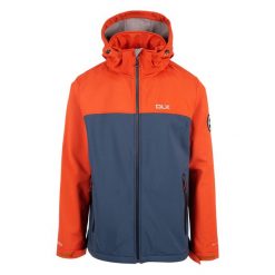 Męska Kurtka Soft Shell Moyler DLX. Brązowe kurtki męskie Trespass, m, bez wzorów, z softshellu, trekkingowe. Za 393.99 zł.