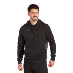 Hoodie Erima Essential Team. Czarne bluzy męskie Erima, l, bez wzorów, z kapturem. Za 228.50 zł.
