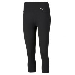 Legginsy damskie Puma 3/4 Train Favorite Forever High Waist. Czarne legginsy damskie Puma, s, bez wzorów, z podwyższonym stanem, na fitness i siłownię. Za 139.00 zł.
