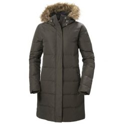 Parka damska Helly Hansen Aden Down. Białe kurtki sportowe damskie Helly Hansen, na zimę, bez wzorów, bez kaptura, trekkingowe. W wyprzedaży za 1,095.80 zł.