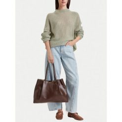 Torebka JENNY. Brązowe torebki do ręki damskie Jenny, bez wzorów, bez dodatków. Za 159.99 zł.